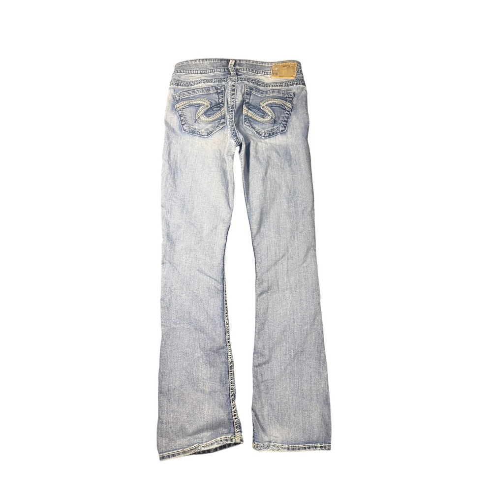 Silver Jeans Co Suki Mid Slim Bootcut Light Wash Denim Jeans Size 29 x 31
